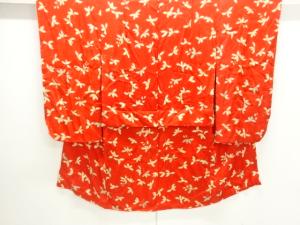 アンティーク　紋錦紗花模様着物